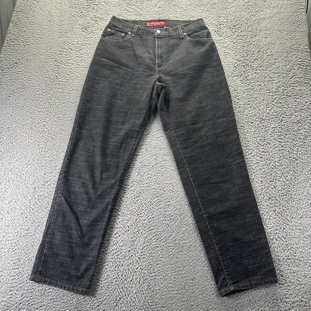 Levi's 550 Jeans Women's 12 Black Cotton‎ Denim Tapered Leg Relaxed Fit Stretch
